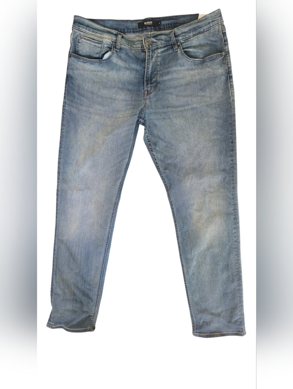 Hudson Blake Slim Straight Jeans Men's 40x33 Dark Wash Denim Stretch Casual Blue